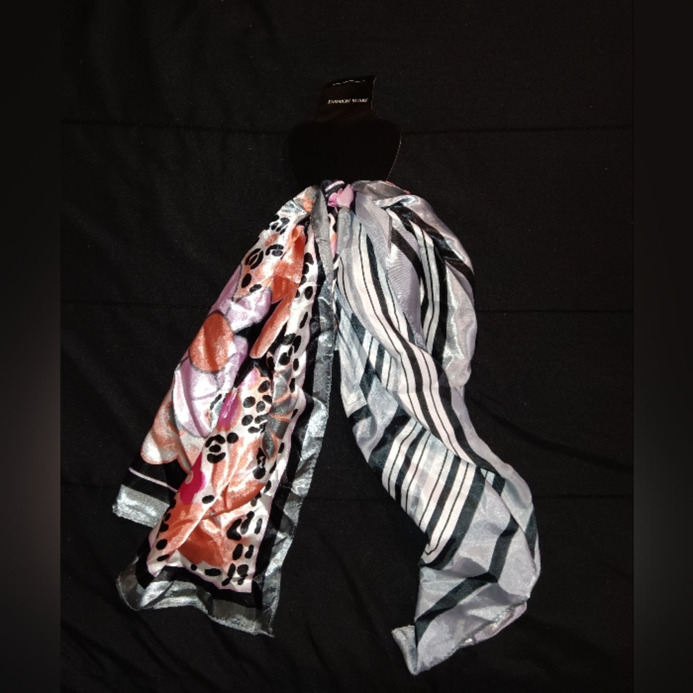 Set Of Two Stylish Multicolor Scarves